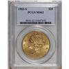 Image 1 : 1903-S $20 MS62 PCGS. The yellow-orange surfaces are l 