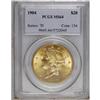 Image 1 : 1904 $20 MS64 PCGS. A crisply struck coin with strong 