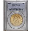 Image 1 : 1904 $20 MS64 PCGS. A charming honey-gold near-Gem tha 