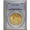 Image 1 : 1904 $20 MS64 PCGS. A lustrous and colorful double eag 