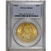 Image 1 : 1904 $20 MS64 PCGS. The devices on each side are boldl 