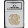 Image 1 : 1905 $20 MS61 NGC. A highly lustrous peach-gold exampl 