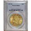 Image 3 : 1907-D $20 MS64 PCGS. This second-year Denver Mint iss 