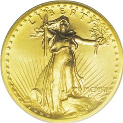 1907 $20 High Relief, Wire Rim MS66 PCGS. We are delig 