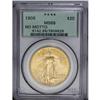 Image 1 : 1908 $20 No Motto MS65 PCGS. The devices are well-defi 