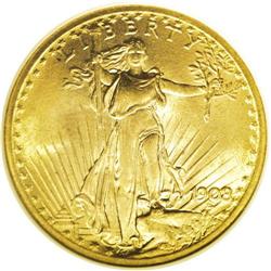 1908 $20 No Motto MS67 NGC. Ex: Wells Fargo. The 300 p 