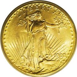 1908 $20 No Motto, Wells Fargo MS66 PCGS. Experts in v 