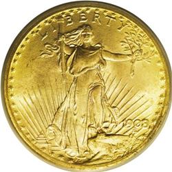 1908 $20 No Motto, Wells Fargo MS66 PCGS. Short Rays o 