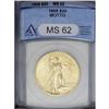Image 1 : 1908 $20 Motto MS62 ANACS. After this design modificat 