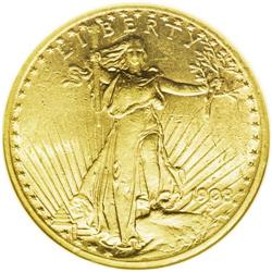 1908-S $20 AU55 NGC. The lowest-mintage double eagle o 