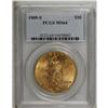 Image 1 : 1909-S $20 MS64 PCGS. Nicely struck with pleasing lust 