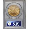 Image 2 : 1911-S $20 MS64 PCGS. An attractive honey-gold piece, 