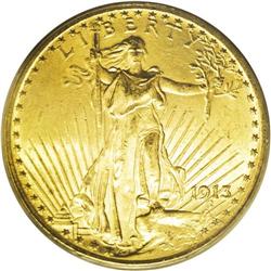 1913 $20 MS63 PCGS. All of the elegant design motifs a 