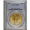 Image 3 : 1913 $20 MS63 PCGS. The bright, semi-prooflike surface 