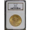 Image 3 : 1913 $20 MS63 NGC. Lustrous orange-gold surfaces with 