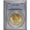 Image 3 : 1913 $20 MS64 PCGS. Boldly struck with beautiful, shim 