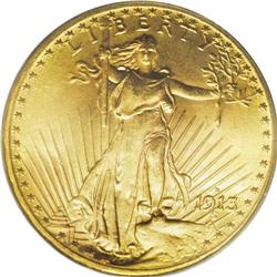 1913-D $20 MS66 PCGS. The 1913 date carries a certain 