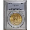 Image 3 : 1913-S $20 MS64 PCGS. Bright satiny luster highlights 