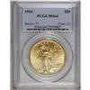 Image 3 : 1914 $20 MS64 PCGS. A more elusive Saint-Gaudens issue 