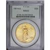 Image 1 : 1914-D $20 MS63 PCGS. Select with standout luster. The 