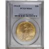 Image 1 : 1914-D $20 MS64 PCGS. A lustrous piece whose surfaces 