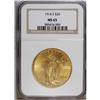 1914-S $20 MS65 NGC. Shades of apricot-gold patina cas 