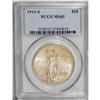 Image 1 : 1915-S $20 MS65 PCGS. Hints of orange are visible near 