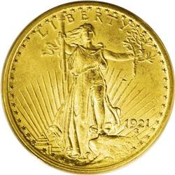 1921 $20 MS63 PCGS. In U.S. numismatics there are cert 