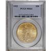 Image 1 : 1922 $20 MS64 PCGS. Highly lustrous with a typical str 