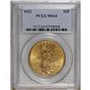 1922 $20 MS64 PCGS. Pale orange accents enliven the hi 