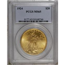 1924 $20 MS65 PCGS. Less than a decade after it was ma 