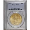 Image 3 : 1924 $20 MS66 PCGS. Lovely peach-gold, orange, and min 