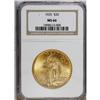 Image 3 : 1925 $20 MS66 NGC. Statistically speaking, the 1925 Sa 