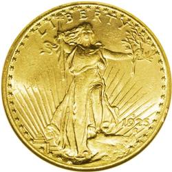 1925-S $20 --Cleaned Reverse--ANACS. AU58 Details. The 