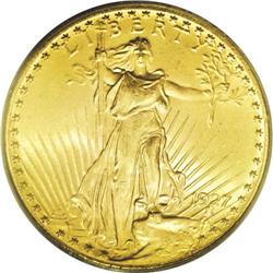 1927 $20 MS66 PCGS. Sharply struck with highly lustrou 