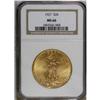 Image 3 : 1927 $20 MS66 NGC. Solidly struck with frosty peach-go 