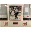 Image 2 : ANDREJ MEZAROS GAME-USED WORLD JUNIOR HOCKEY JERSEY (FRAMED 42" x 46")