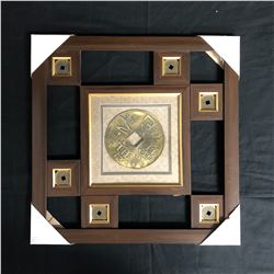 ANCIENT CHINESE COINS IN FRAMED DISPLAY