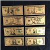 Image 1 : USA GOLD FOIL NOVELTY BANK NOTES