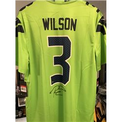 RUSSELL WILSON SIGNED SEAHAWKS JERSEY (MILL CREEK SPORTS COA)