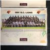 Image 2 : 1991 BC LIONS SIGNED TEAM PHOTO LOT