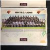 Image 2 : 1991 BC LIONS SIGNED TEAM PHOTO LOT