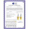 Image 2 : Genuine 14.4 ctw Citrine Earrings 14KT White Gold - REF-46W7Y