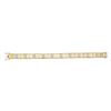 Image 1 : Mens Round Diamond Square Link Bracelet 1-1/5 Cttw 10kt Yellow Gold - REF-104M9H
