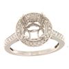 Image 1 : 0.63 CTW Diamond Semi Mount Ring 14K White Gold - REF-70H7M