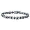 Image 1 : 7.13 CTW Sapphire & Diamond Bracelet 14K White Gold - REF-231W4H