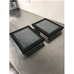 (2) OMRON NT631C-ST141B-EV1 INTERACTIVE DISPLAY