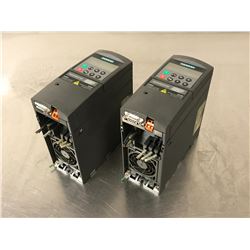 (2) SIEMENS 6SE6420-2UC12-5AA0 MICROMASTER DRIVE
