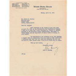 John F. Kennedy Typed Letter Signed