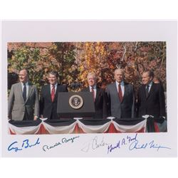Five Presidents Signed photo